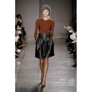 Proenza Schouler AW2005 Silk Brocade Box Pleat Skirt – Size 4